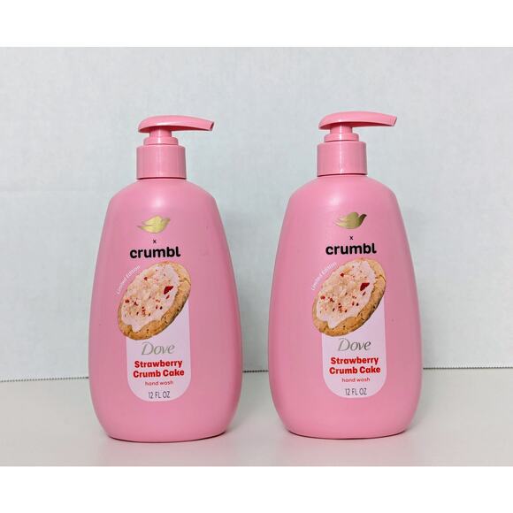 Dove Crumbl Moisturizing Liquid Hand Wash Strawberry Cookie, 12 oz (x2) - Picture 1 of 6